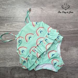 Ravmix Baby Girl Rainbow One Piece Swimsuit Size 2T